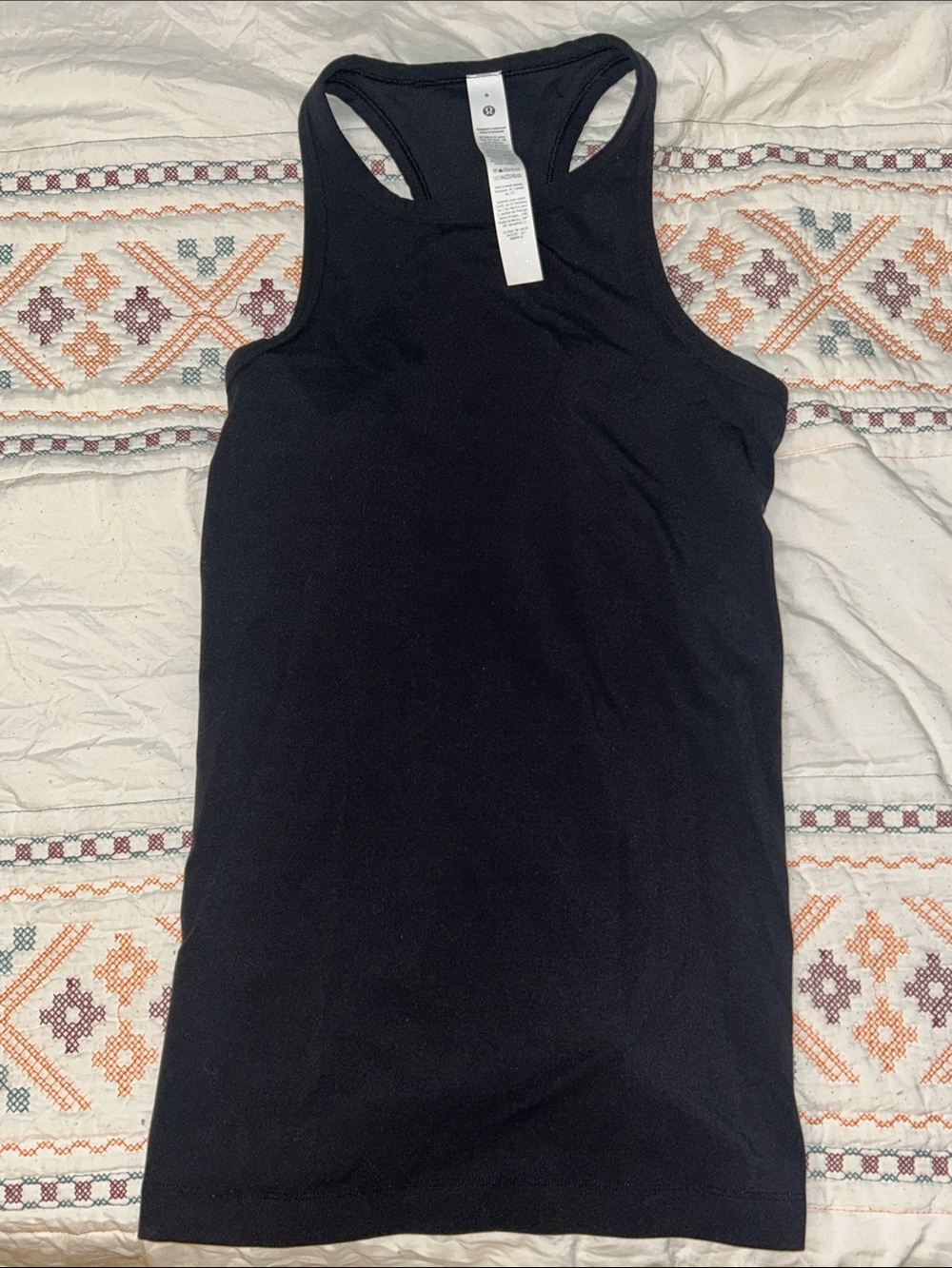 NWOT High Neck Black Lululemon Align long tank size 6